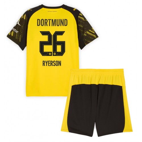 Borussia Dortmund Julian Ryerson #26 Hemmaställ Barn 2025-26 Kortärmad (+ Korta byxor) Borussia Dortmund Julian Ryerson #26 Hemmaställ Barn 2025-26 Kortärmad (+ Korta byxor)